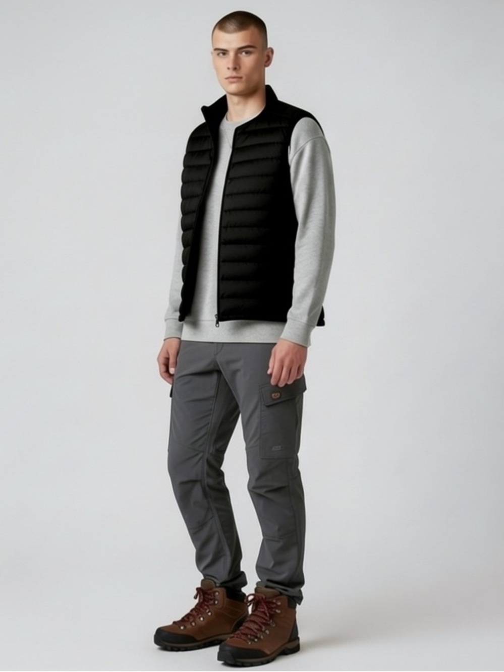Solaris Black 90% Down Puffer Vest Big & Tall Lightweight Packable Mens NEW